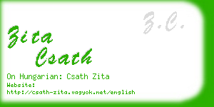 zita csath business card